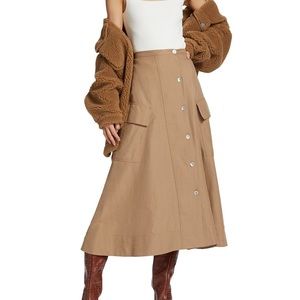 NWOT Vince Utility Button-Up Skirt